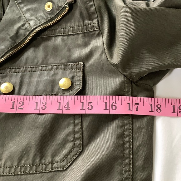 J Crew Utility Jacket Womens XS Twill Brown Pockets Snaps Zip Cotton - Picture 8 of 8